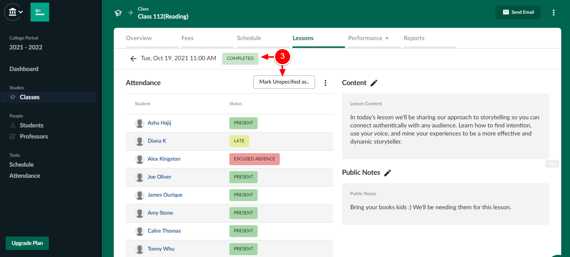 how-to-track-attendance-in-dreamclass